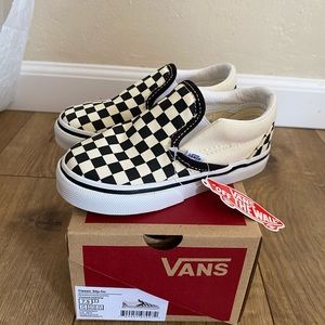 Kids Vans Checkerboard Slip On